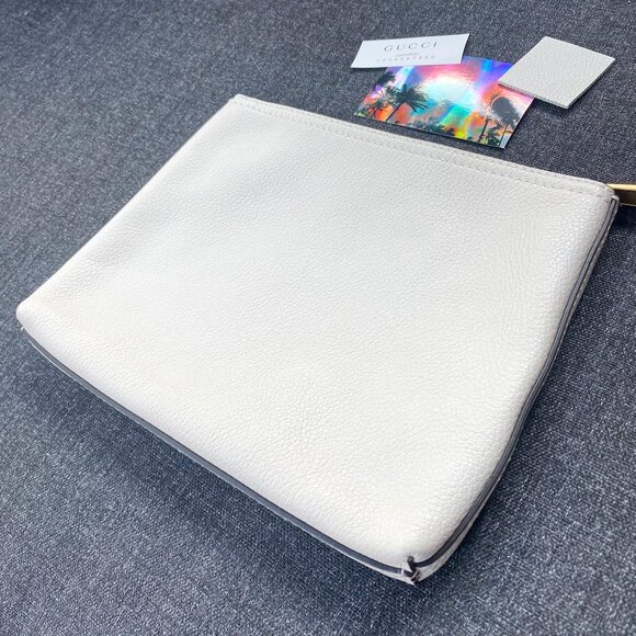Gucci Pebbled Leather Portfolio Pouch / Clutch - Picture 10 of 13
